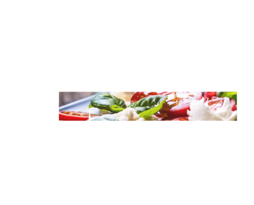 Echtglas-Rueckwand-Salat-Tomate-Basilikum-Mozzarella